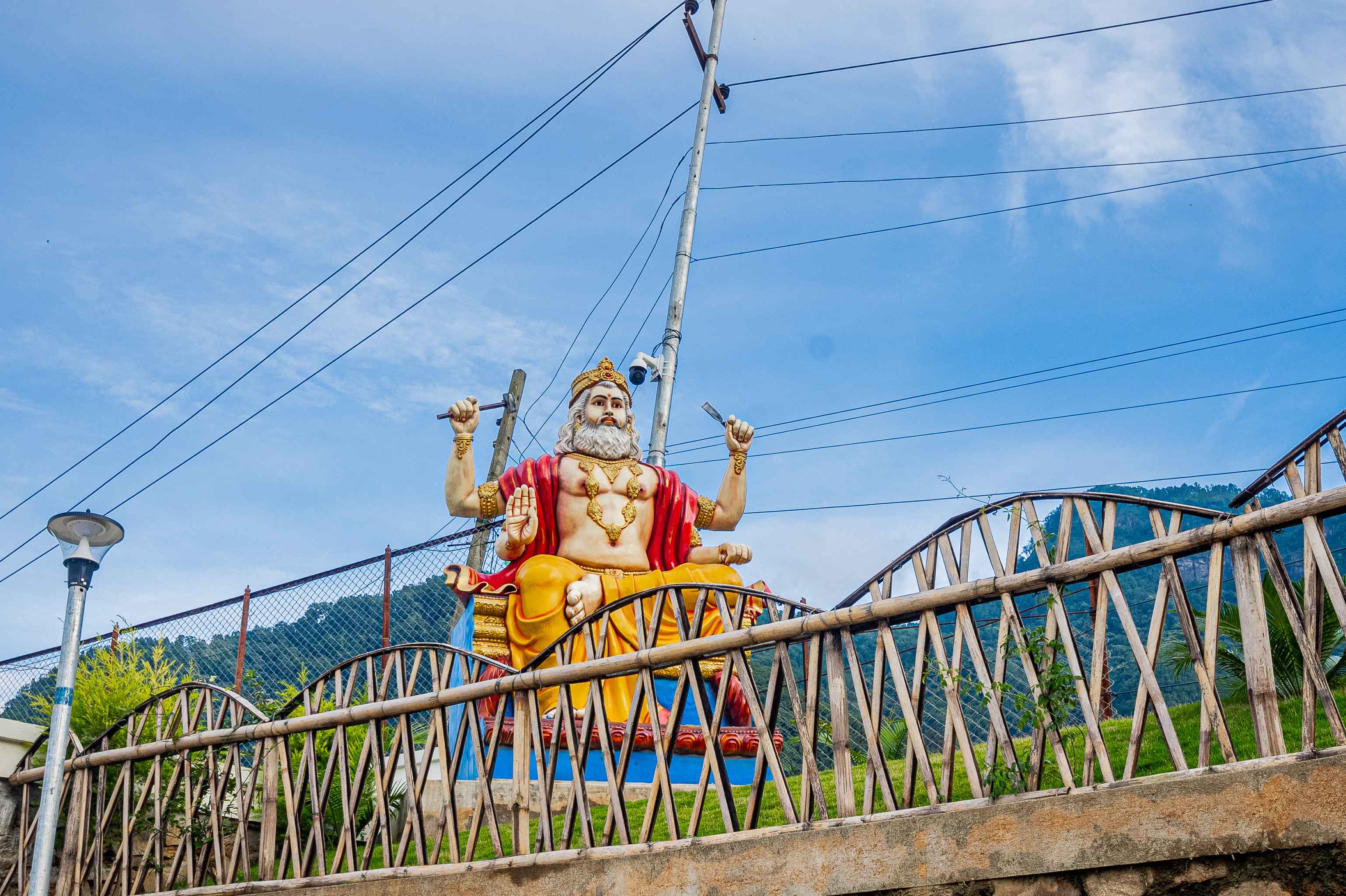 Baba Bishowkarma Statue at Bandipur Cable Car Station