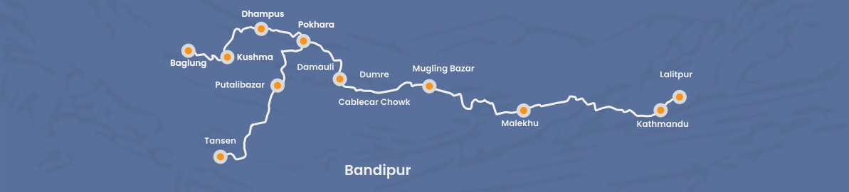 Distances from Bandipur Cable Car