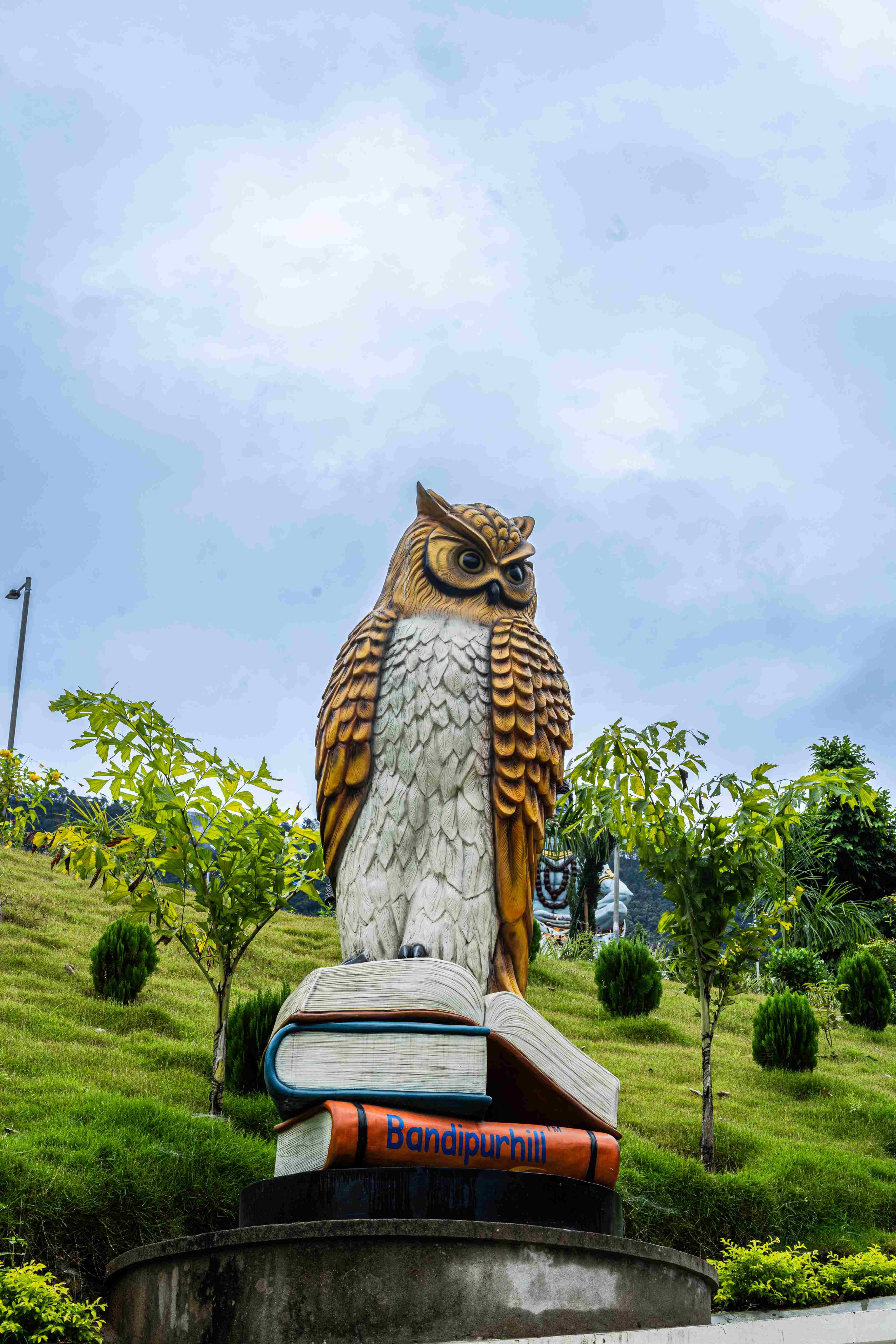Owl Statue at Bandipur Cable Car Station